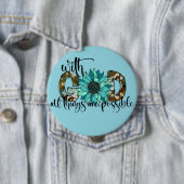 Mit Gott alles Mögliche Knopf Button (Beispiel)