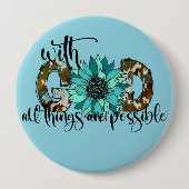 Mit Gott alles Mögliche Knopf Button (Vorderseite)