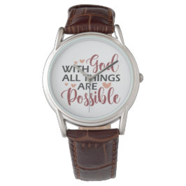 Mit Gott Armbanduhr