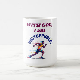 Mit Gott bin ich unaufhaltsam Kaffeetasse