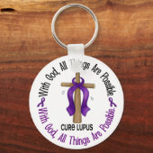 MIT GOTT CROSS Lupus T - Shirt & Geschenke Schlüsselanhänger (Vorderseite)