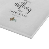 Mit Gott darf nichts unmöglich sein Schneidebrett (Ecke)