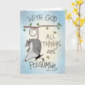 Mit Gott ist alles möglich, Abschluss Karte (Gelbe Blume)