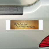 Mit Gott ist alles möglich Autoaufkleber (Auf Auto)