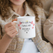 "Mit Gott ist alles möglich" Bibelverse Kaffeetasse