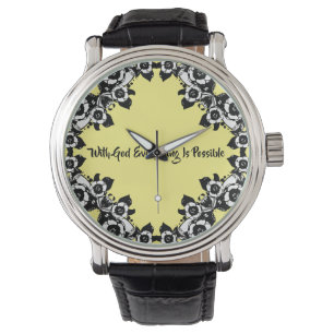 Mit Gott ist alles möglich Biokotierungen Armbanduhr