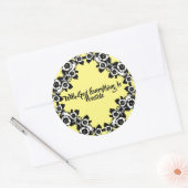 Mit Gott ist alles möglich Biokotierungen Runder Aufkleber (Umschlag)