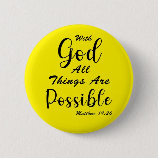 Mit Gott ist alles möglich Button (Vorderseite)