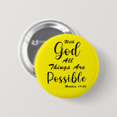 Mit Gott ist alles möglich Button (Vorne & Hinten)