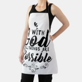 Mit Gott ist alles möglich| Christlich Schürze (InSitu)