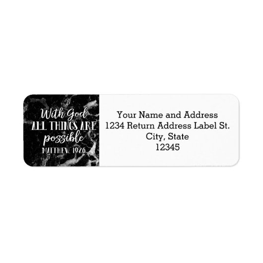 Mit Gott ist alles möglich Christliche Bibel (Vorne)