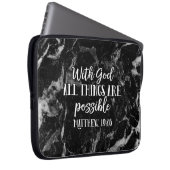 Mit Gott ist alles möglich Christliche Bibel Laptopschutzhülle (Vorne Rechts)