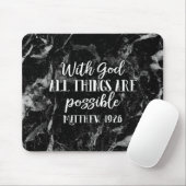 Mit Gott ist alles möglich Christliche Bibel Mousepad (Mit Mouse)