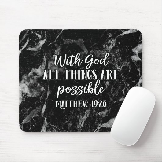 Mit Gott ist alles möglich Christliche Bibel Mousepad (Mit Mouse)