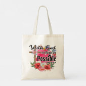 Mit Gott ist alles möglich Christliche Bibel Tragetasche (Rückseite)
