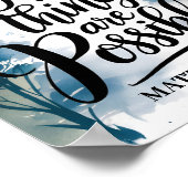 Mit Gott ist alles möglich Christliche Kunst Poster (Ecke)