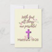 Mit Gott ist alles möglich Einladung (Vorderseite)