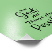 Mit Gott ist alles möglich Fotodruck (Ecke)