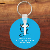 Mit Gott ist alles möglich inspirierend Schlüsselanhänger (Vorderseite)