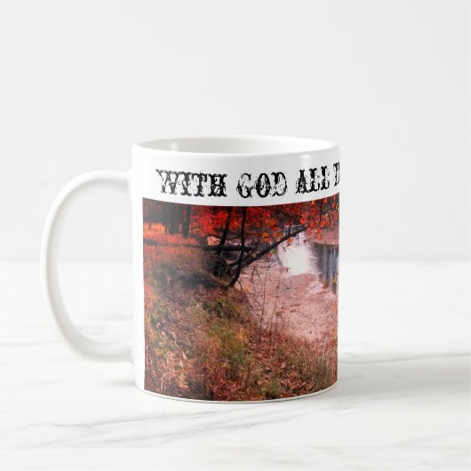 Mit Gott ist alles möglich Kaffee Tasse (Links)