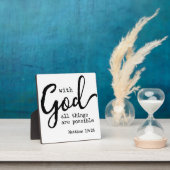 Mit Gott ist alles möglich Matthew 19:26 Fotoplatte (InSitu)