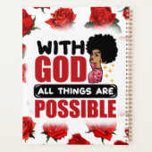 Mit Gott ist alles möglich, melanin schwarz sis Planer (Rückseite)