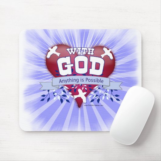 Mit Gott ist alles möglich Mousepad (Mit Mouse)