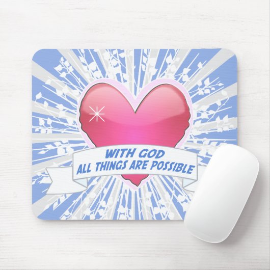 Mit Gott ist alles möglich Mousepad (Mit Mouse)