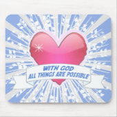 Mit Gott ist alles möglich Mousepad (Vorne)