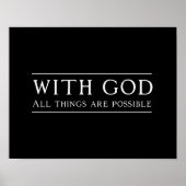 Mit Gott ist alles möglich Poster (Vorne)
