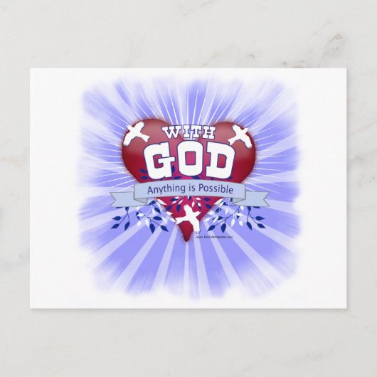 Mit Gott ist alles möglich Postkarte (Vorderseite)