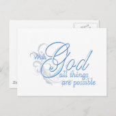 Mit Gott ist alles möglich Postkarte (Vorne/Hinten)