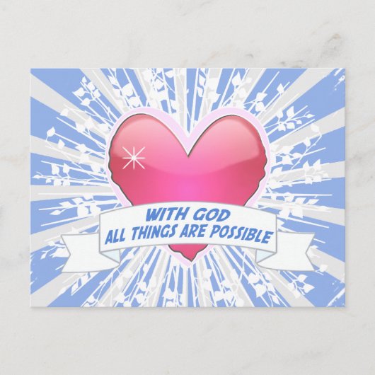 Mit Gott ist alles möglich Postkarte (Vorderseite)