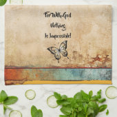 Mit Gott ist alles möglich rustikale Küchentücher (Gefaltet)