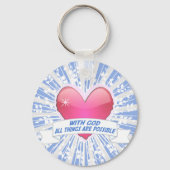 Mit Gott ist alles möglich Schlüsselanhänger (Vorderseite)