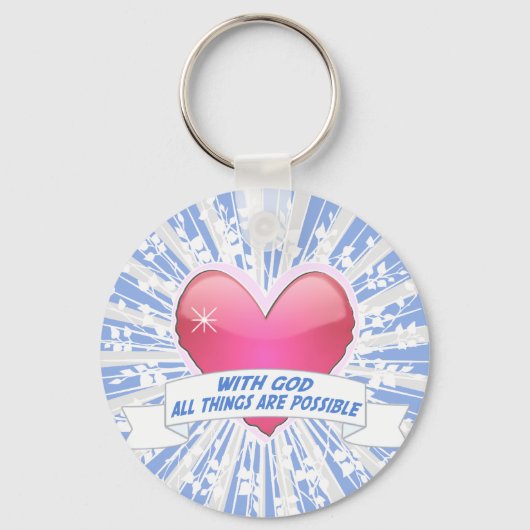 Mit Gott ist alles möglich Schlüsselanhänger (Vorderseite)