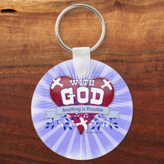Mit Gott ist alles möglich Schlüsselanhänger (Vorderseite)