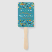 Mit Gott ist alles möglich Schmetterling Grad Fächer (Rückseite)