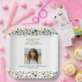 Mit Gott ist alles möglich Schmetterling Grad Pappteller (Party)