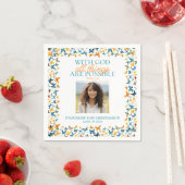 Mit Gott ist alles möglich Schmetterling Grad Serviette (Beispiel)