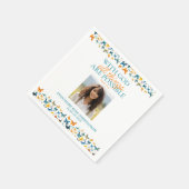 Mit Gott ist alles möglich Schmetterling Grad Serviette (Ecke)