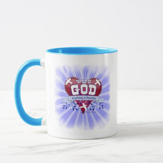 Mit Gott ist alles möglich Tasse (Links)