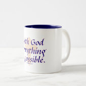 Mit Gott ist alles möglich - Tasse (VorderseiteRechts)