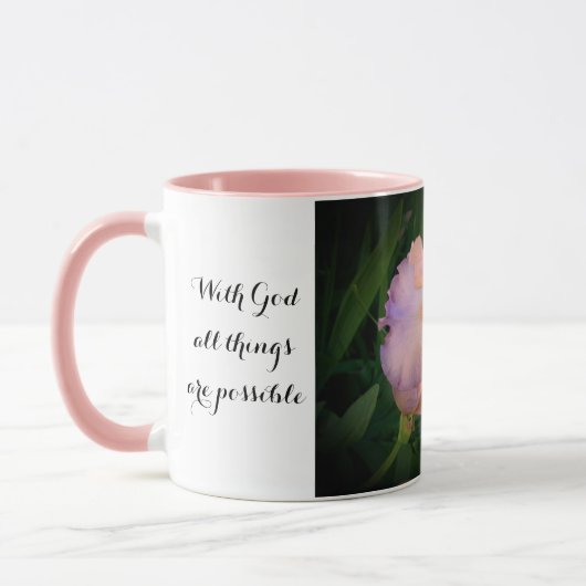 Mit Gott ist alles möglich Tasse w Iris Foto (Links)