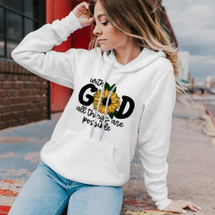 Mit Gott ist alles möglich   Women Hoodie