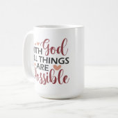 Mit Gott Kaffeetasse (Vorderseite Links)