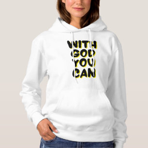 Mit Gott kann man auf die befreundeten Frauen vert Hoodie
