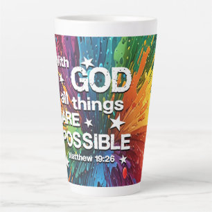 Mit Gott Matthew 19-26 Milchtasse
