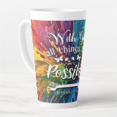 Mit Gott Matthew 19-26 Milchtasse (Linke Ecke)