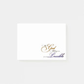 Mit Gott Post-it Klebezettel (Vorderseite)